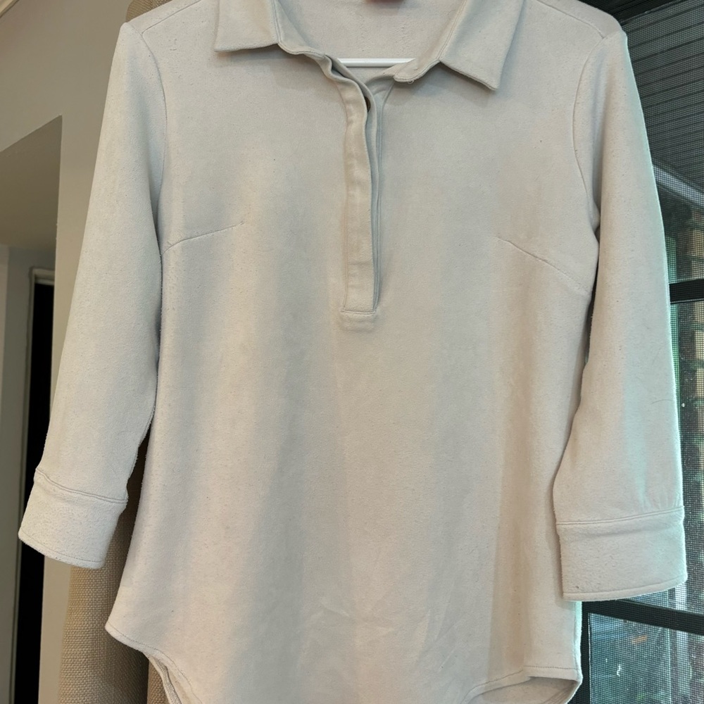 Gretchen Scott ultra suede popover size extra small